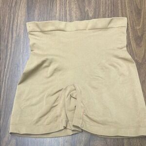 Dreamwear Womens Tan High Waisted Tummy Control Shapewear Shorts 7079-66 Size S